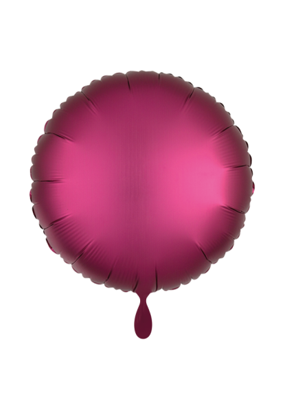 Folienballon 45cm Rund Satin Pink